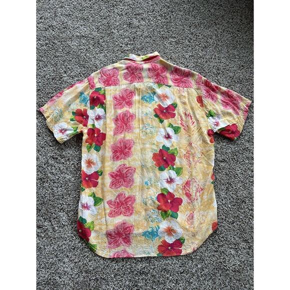 Vintage JAMS WORLD size S Men’s SHIRT Hawaiian Floral Rayon K23 - Picture 8 of 8